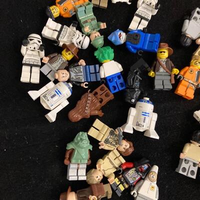 Mixed Large Lot of LEGO Figures with Cases