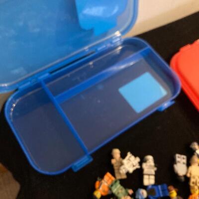 Mixed Large Lot of LEGO Figures with Cases