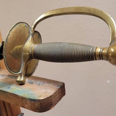 Lot 29: Antique CIVIL WAR Emerson & Silver Trenton NJ Saber w/ Scabbard TRIPLE SIGNED by Dexter F. Mosman