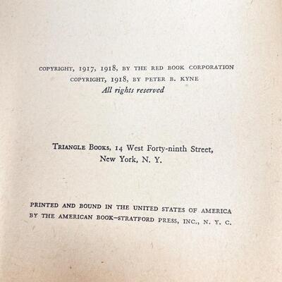 1918 â€œTHE VALLEY OF THE GIANTSâ€ BY PETER B. KYNE HARDBACK BOOK