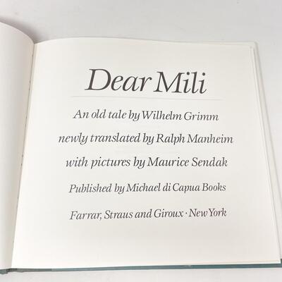 1988 â€œDEAR MILIâ€ BY WILHELM GRIMM & MAURICE SENDAK