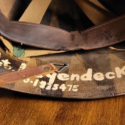 Lot 32: Vintage U.S. Military Combat Hat w/ Original Dual Decals & Lt. Designation Inside