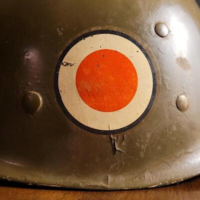 Lot 32: Vintage U.S. Military Combat Hat w/ Original Dual Decals & Lt. Designation Inside