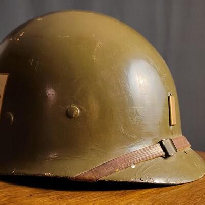 Lot 32: Vintage U.S. Military Combat Hat w/ Original Dual Decals & Lt. Designation Inside