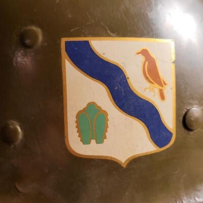 Lot 32: Vintage U.S. Military Combat Hat w/ Original Dual Decals & Lt. Designation Inside