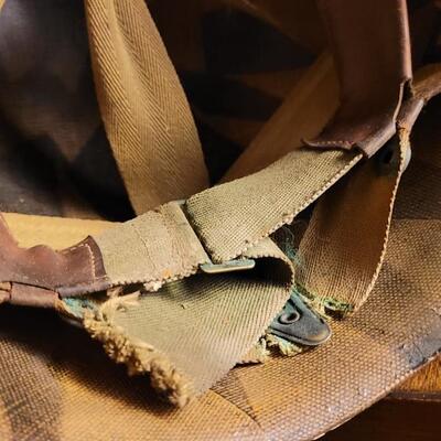 Lot 32: Vintage U.S. Military Combat Hat w/ Original Dual Decals & Lt. Designation Inside
