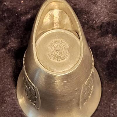 German Pewter Hunting Horn Shaped Stein Tankard Cup | Frieling Zinn