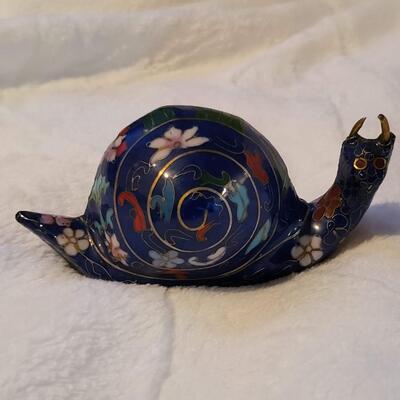 1930s Chinese Cloisonne Enamel SNAIL