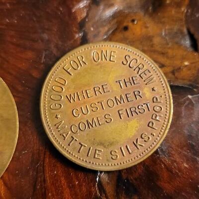 Lot 33: Set of (3) Antique DENVER COLORADO Madame Tokens