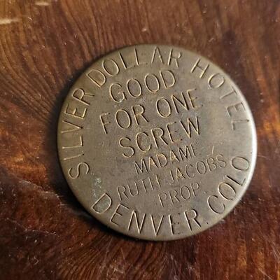 Lot 33: Set of (3) Antique DENVER COLORADO Madame Tokens