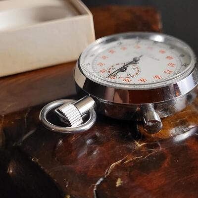 Lot 36: WW2 SCHWAB & WUISCHPARD Compass & Antique Made in France Compassand (1) Stopwatch
