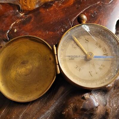 Lot 36: WW2 SCHWAB & WUISCHPARD Compass & Antique Made in France Compassand (1) Stopwatch