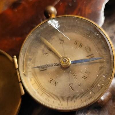 Lot 36: WW2 SCHWAB & WUISCHPARD Compass & Antique Made in France Compassand (1) Stopwatch