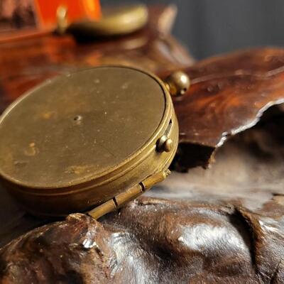 Lot 36: WW2 SCHWAB & WUISCHPARD Compass & Antique Made in France Compassand (1) Stopwatch