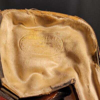 Lot 37: Antique LUDWIG, HARTMAN EIDAM Meerschaum Smoking Carved Woman Pipe w/ Original Case