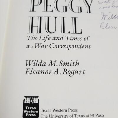THE WARS OF PEGGY HULL - SIGNED? HARDBACK BOOK