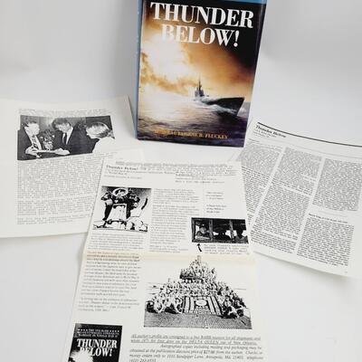 1992 THE THUNDER BELOW THE USS BARB BY ADMIRAL EUGENE B. FLUCKEY HARDBACK - SIGNED?