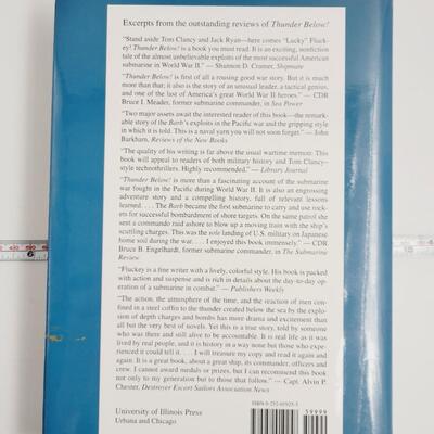 1992 THE THUNDER BELOW THE USS BARB BY ADMIRAL EUGENE B. FLUCKEY HARDBACK - SIGNED?