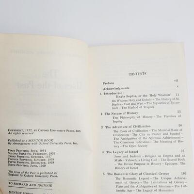1960 THE USES OF THE PAST by HERBERT J. MULLER PAPERBACK