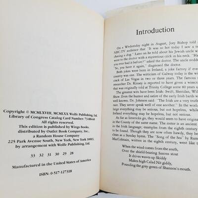 IRISH LIMERICK & BLESSING HARDBACK BOOK BUNDLE 3PC