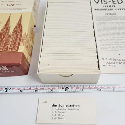 VINTAGE LETS LEARN TO SPEAK GERMAN BUNDLE W/ FLASHCARDS