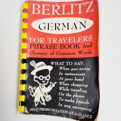 VINTAGE LETS LEARN TO SPEAK GERMAN BUNDLE W/ FLASHCARDS