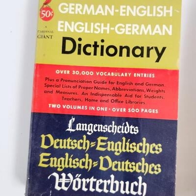 VINTAGE LETS LEARN TO SPEAK GERMAN BUNDLE W/ FLASHCARDS