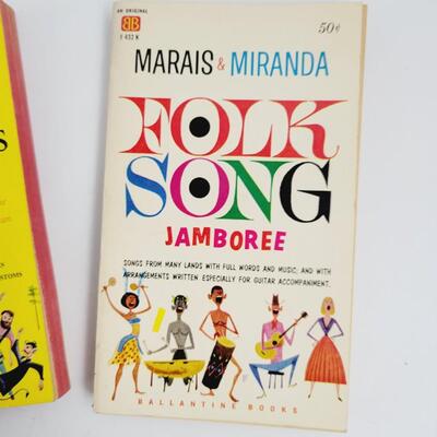 VINTAGE FOLKS SONG PAPERBACK BOOK BUNDLE 2PC