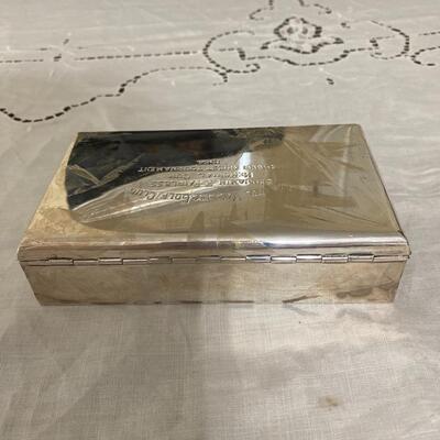 Vintage Sterling Silver Cigarette Box