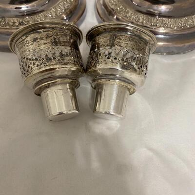 Pair of Silver Weighted Candlesticks