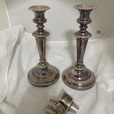 Pair of Silver Weighted Candlesticks