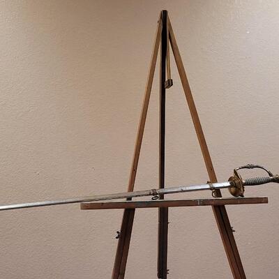 Lot 41: Antique U.S. CIVIL War Sword w/ Sharkskin Handle & Original Scabbard