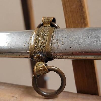Lot 41: Antique U.S. CIVIL War Sword w/ Sharkskin Handle & Original Scabbard