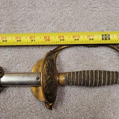 Lot 41: Antique U.S. CIVIL War Sword w/ Sharkskin Handle & Original Scabbard