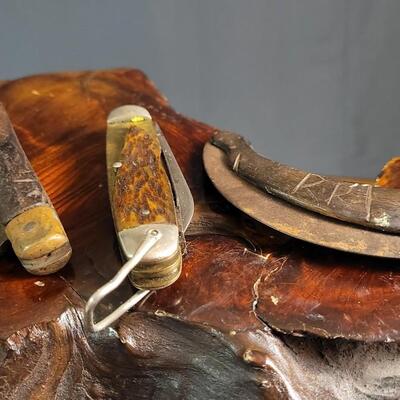 Lot 46: (3) Assorted Vintage Knives - Perfect Restoration Candidates