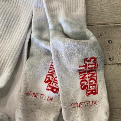 Netflix Stranger Things Striped Knee Socks 1980s Eleven Cosplay
