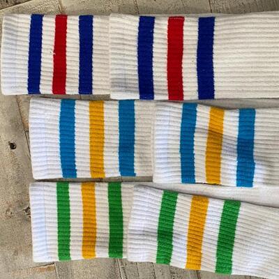 Netflix Stranger Things Striped Knee Socks 1980s Eleven Cosplay