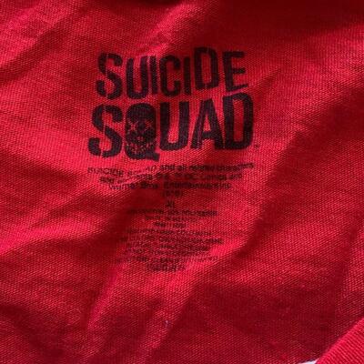 Suicide Squad Daddy's Little Monster Harley Quinn 3/4 Sleeve Baseball Tee Tshirt XL Cosplay