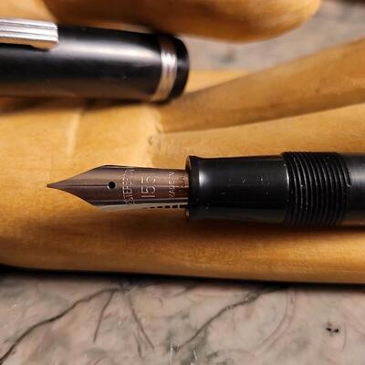 Lot 53: Vintage Office Desk Writing Set - (2) Saint John's Military Academy Mechanical Pencils + ESTERBROOK Fountain Pen