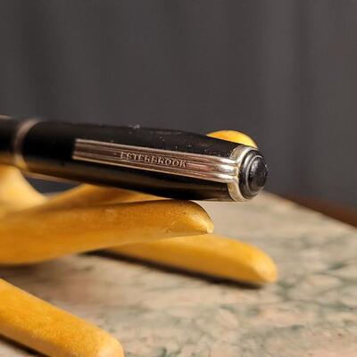 Lot 53: Vintage Office Desk Writing Set - (2) Saint John's Military Academy Mechanical Pencils + ESTERBROOK Fountain Pen
