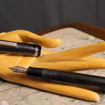 Lot 53: Vintage Office Desk Writing Set - (2) Saint John's Military Academy Mechanical Pencils + ESTERBROOK Fountain Pen