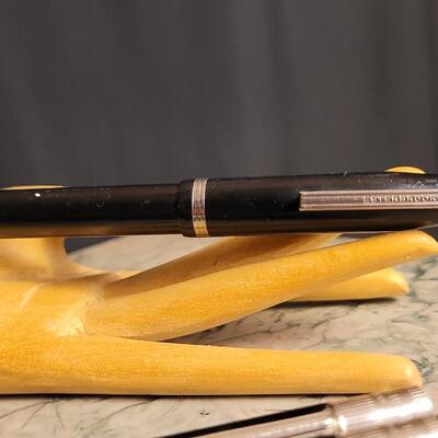 Lot 53: Vintage Office Desk Writing Set - (2) Saint John's Military Academy Mechanical Pencils + ESTERBROOK Fountain Pen
