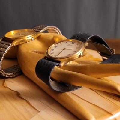 Lot 59: (2) Vintage Quartz Watches - Both Need Battery