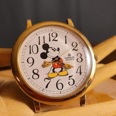 Lot 60: (2) Vintage LORUS Mickey Mouse Quartz Watches - Need Batteries