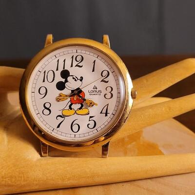 Lot 60: (2) Vintage LORUS Mickey Mouse Quartz Watches - Need Batteries