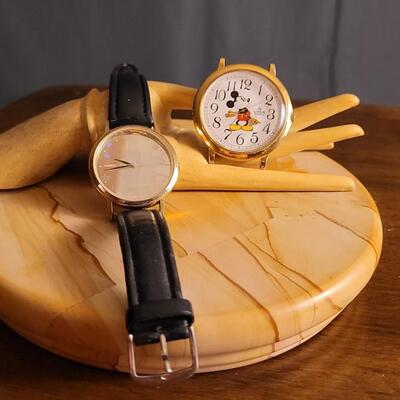 Lot 60: (2) Vintage LORUS Mickey Mouse Quartz Watches - Need Batteries