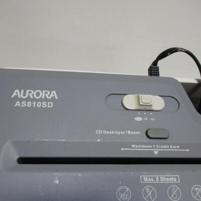 Aurora AS810SD Paper Shredder