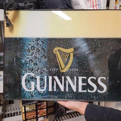 Guiness light up sign
