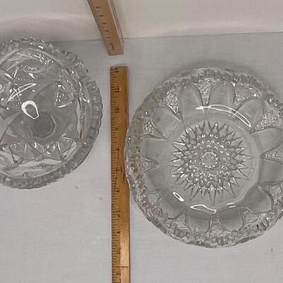 Beautiful Cut Crystal Bowl and Compote