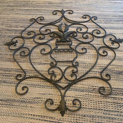 Wrought iron wall decor